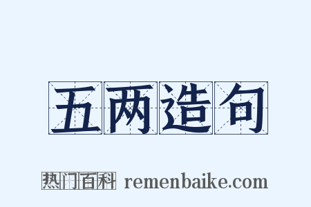 五两造句是什么意思的图片